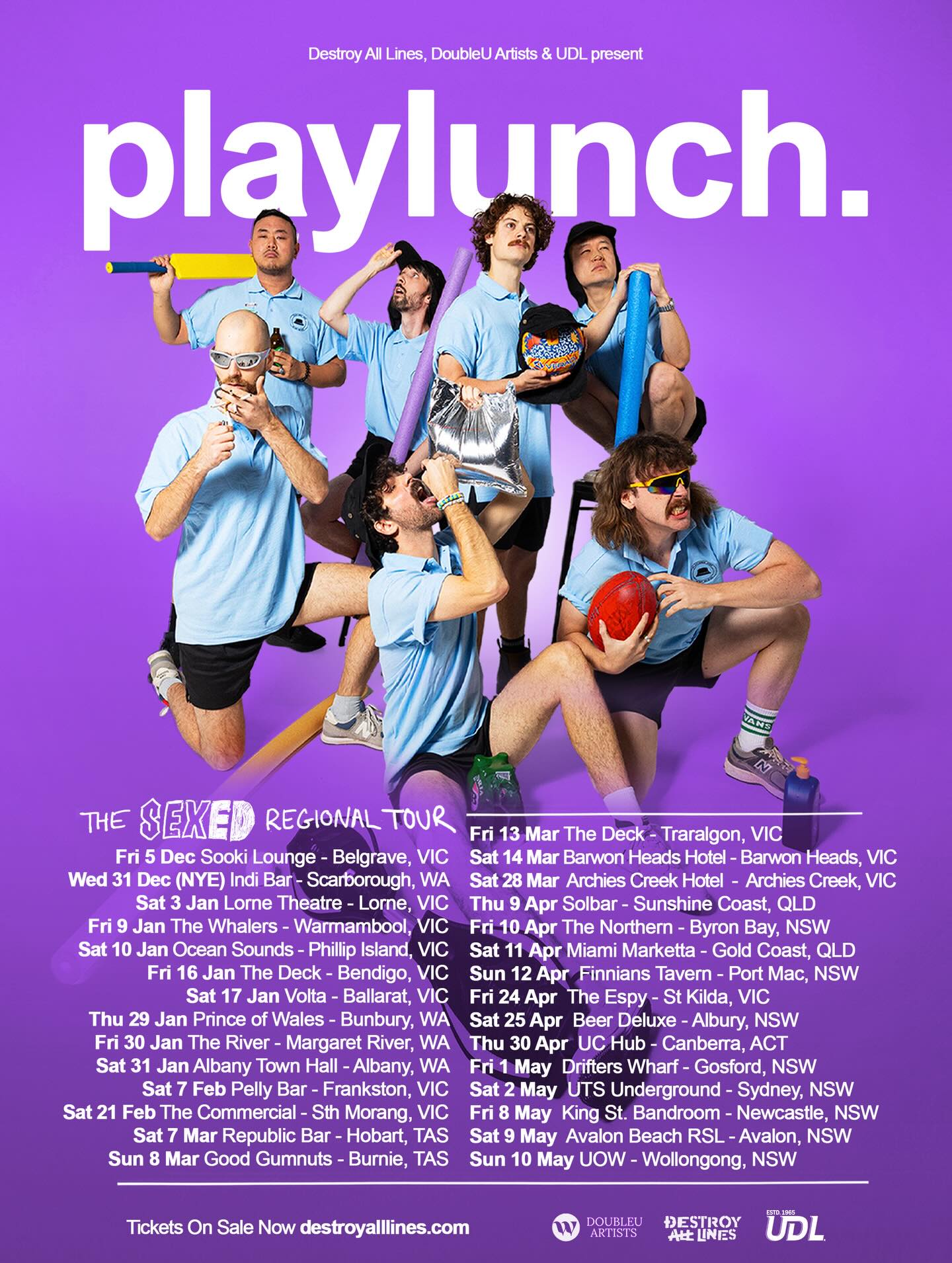 Playlunch Sex Ed Tour Poster 2026